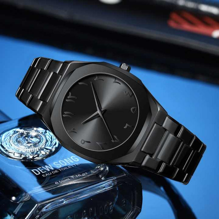 Arabic Aura Men & Women Stylish Slim Business Watch with Arabic Numeric Dial (With Box)