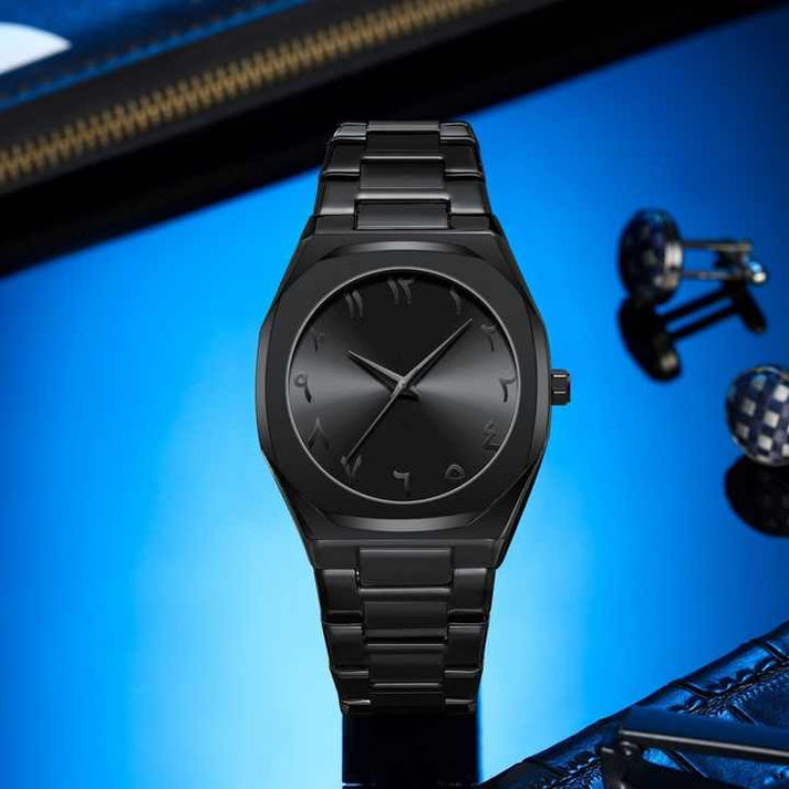 Arabic Aura Men & Women Stylish Slim Business Watch with Arabic Numeric Dial (With Box)
